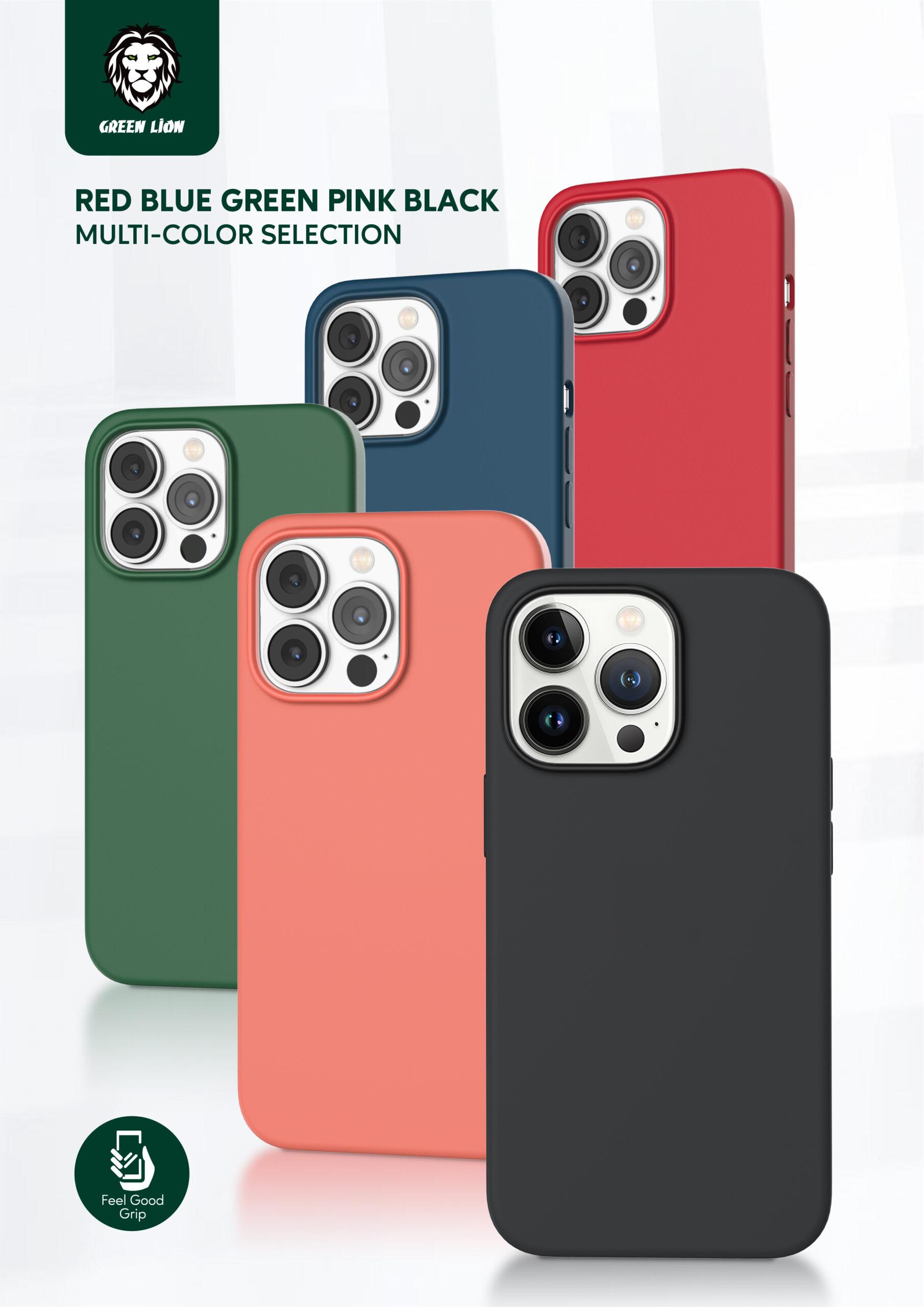 كفر ايفون ( 6.7" ) - ازرق Green - Liquid Silicone Case for iPhone 13 Pro Max - cG9zdDo1MjQ3NTU=