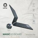 كيبورد  لجهاز آيباد آبل 10.9" & 11" عربي / إنجليزي أسود Green Magic Keyboard for iPad 10.9" & 11" - SW1hZ2U6NTIyMjk2