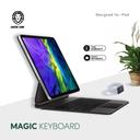 كيبورد  لجهاز آيباد آبل 10.9" & 11" عربي / إنجليزي أسود Green Magic Keyboard for iPad 10.9" & 11" - SW1hZ2U6NTIyMzA0