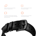 سوار ساعة ابل اسود by Porodo Leather Silicone Watch Band for Apple Watch 44mm / 45mm من iGuard - SW1hZ2U6NTI0ODE5