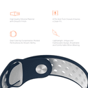 سوار ساعة ابل ازرق و ابيض by Porodo Sport Silicone Watch Band for Apple Watch 44mm / 45mm من iGuard - SW1hZ2U6NTI1Njkw