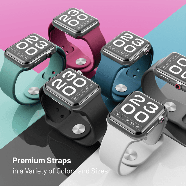 سوار ساعة ابل ازرق فاتح by Porodo Silicone Loop Watch Band for Apple Watch 44mm / 45mm من iGuard - SW1hZ2U6NTI1OTU0