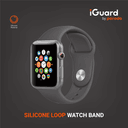 iGuard by Porodo Silicone Loop Watch Band for Apple Watch 44mm / 45mm - Sport Gray - SW1hZ2U6NTI1OTY2