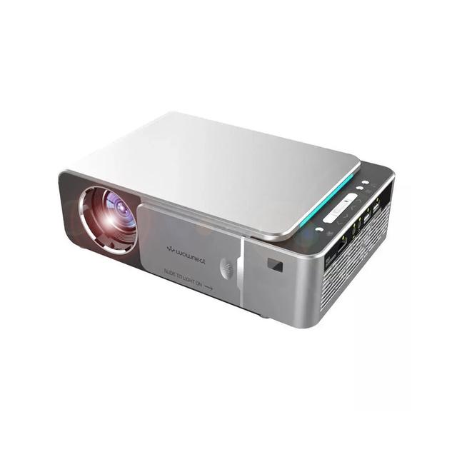 Wownect T6 WiFi Home Theater Android LED Projector, 3500 Lumens [ Wireless Mobile Casting ] Diffuse Reflection Home Cinema Outdoor Gaming Projector HD 1080P [Upto 200'' Screen Size] - SW1hZ2U6NTE4Nzgx