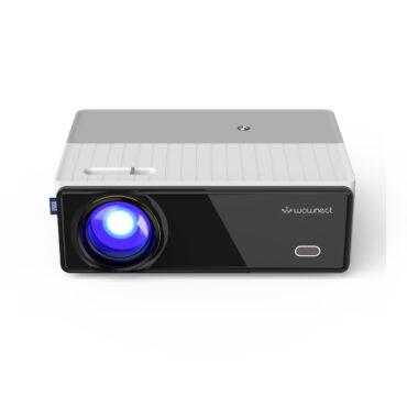 بروجكتر منزلي ليد بسطوع 8800 لومن بدقة وبمقاس عرض 200 انش Wownect HD Projector 4K LED Full HD Home Theater