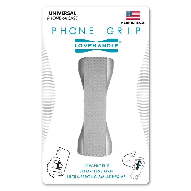 LoveHandle Phone Grip XL - Solid Silver - SW1hZ2U6NTI0MDU0