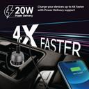 شاحن موبايل للسيارة 20 واط  PROMATE Mini Car Charger with Power Delivery - SW1hZ2U6NTM1NTQ1