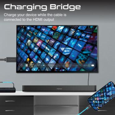 كيبل تحويلة من HDMI إلى Lightning  promate 4K High Definition Lightning Connector to HDMI Cable - 4}