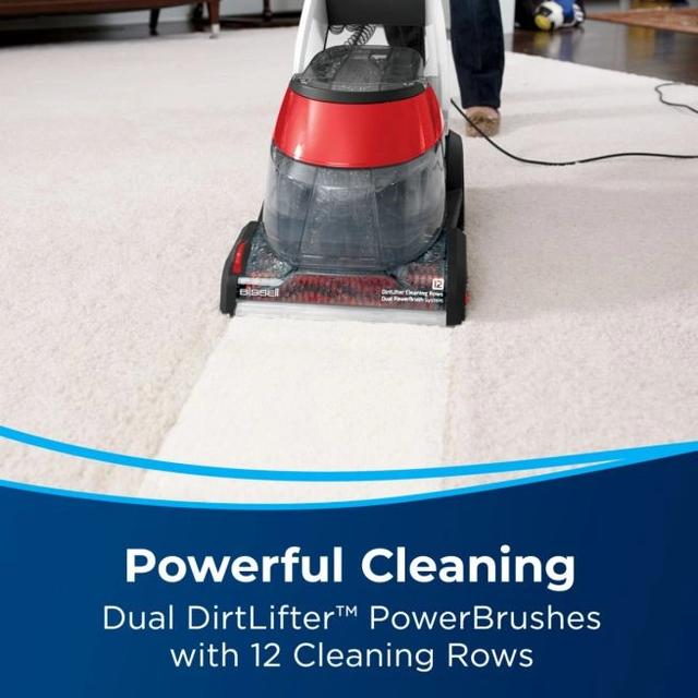 Bissell Powerwash Premier Upright Carpet Vacuum Cleaner 800 W 1456E Black/White/Red - SW1hZ2U6OTc2MjE5