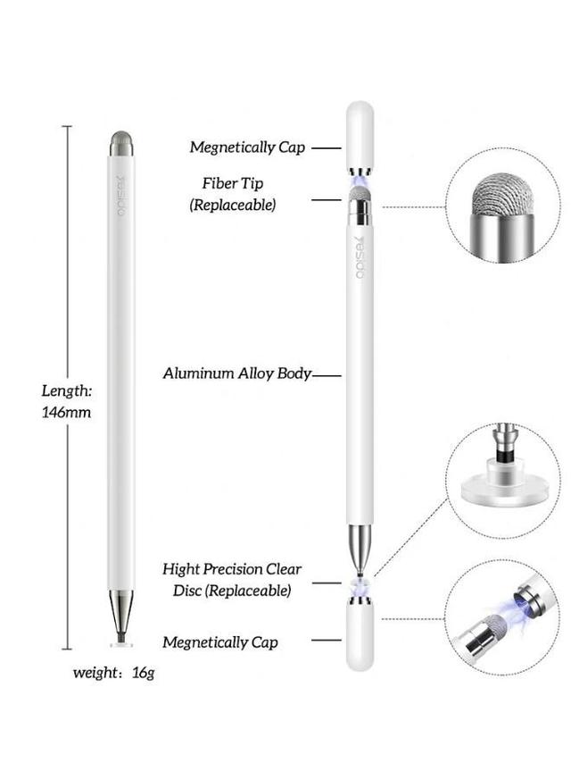 قلم لمس للرسم عالي الدقة أبيض | Capacitive Stylus Pen - SW1hZ2U6NTQwNjg3