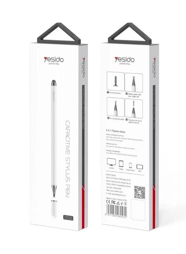 قلم لمس للرسم عالي الدقة أبيض | Capacitive Stylus Pen - SW1hZ2U6NTQwNjkx
