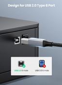 سلك طابعه من الجوال أسود يوجرين Ugreen Black Type C Male to USB B Male Printer Cable - SW1hZ2U6NTQ2MTU5