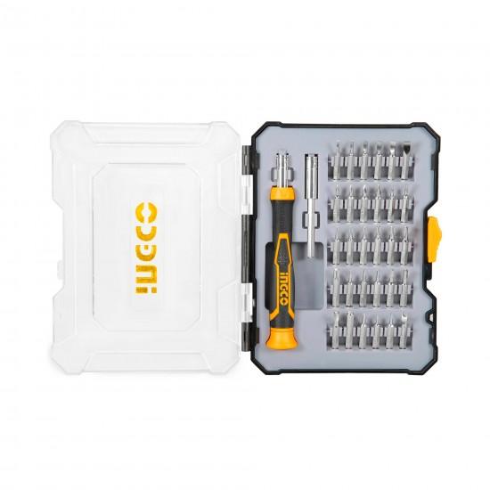 طقم مفك الكترونيات 32 قطعة INGCO 32 Piece Professional Precision Screwdriver Tool Repair Kit
