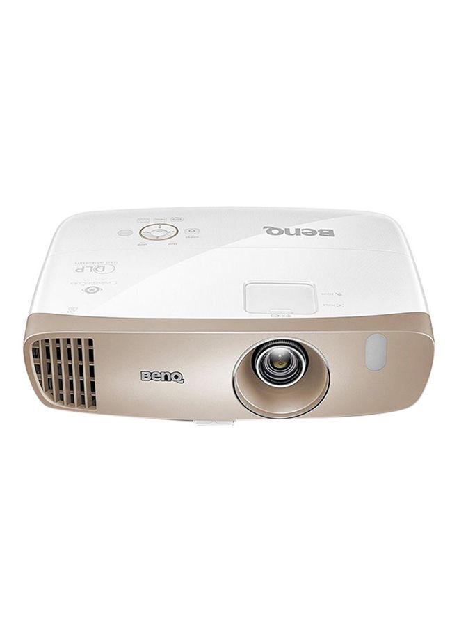 بروجكتر - أبيض وذهبي  DLP Wireless Home Video Projector 2000 Lumens benq w2000 White/Gold