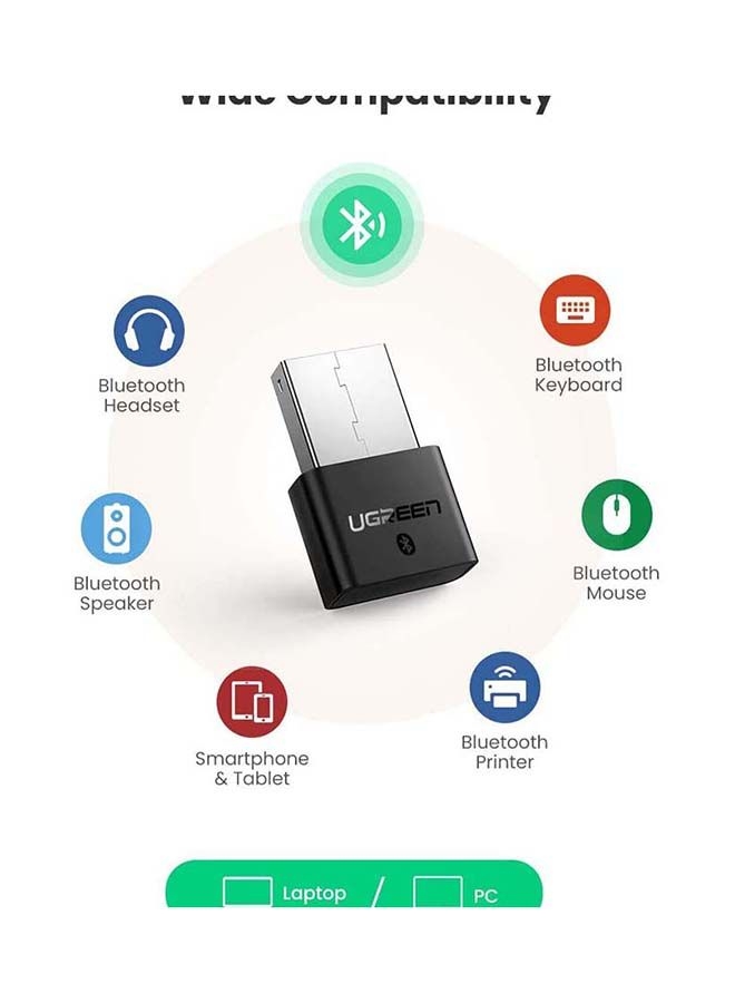 محولة USB إلى بلوتوث UGREEN USB Bluetooth 4.0 Adapter Wireless Dongle Plug