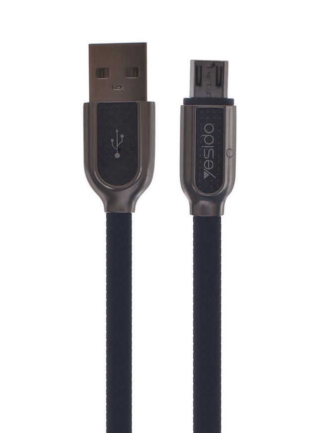 كيبل نقل بيانات و شحن من USB-A الى Micro أسود D 105 USB-A To Micro USB Data Sync Charging Cable - Yesido - SW1hZ2U6NTQ0OTgx
