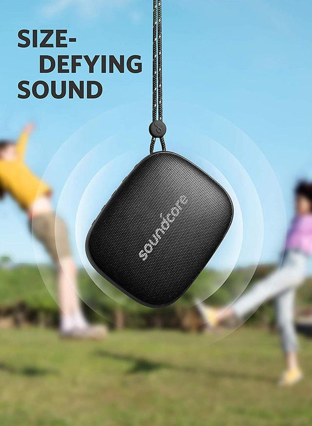 مكبر صوت بحجم صغير - أسود Icon Mini Waterproof Bluetooth Speaker With Explosive Sound - A3121H11 - Soundcore - SW1hZ2U6NTM5MDE4