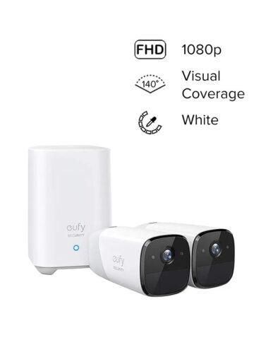 نظام كاميرا مراقبة منزلية - كاميرتين eufy Wireless Home Security Camera With 365 Days Battery