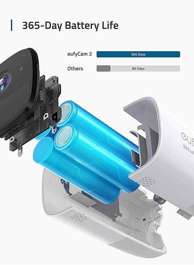 Eufy 2-Piece Wireless Home Security Camera With 365 Days Battery - SW1hZ2U6NTM4ODAy