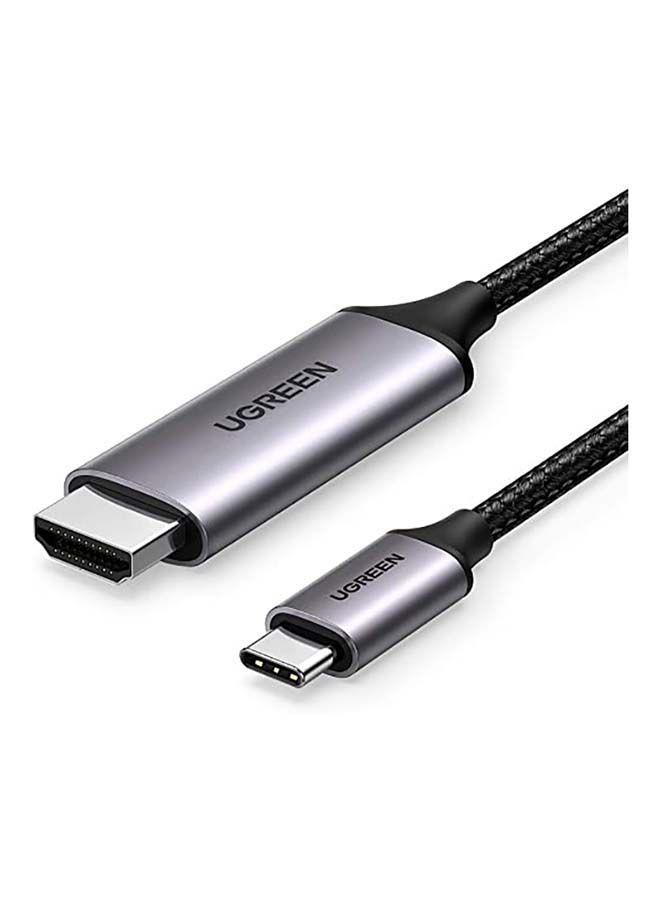 كابل USB C إلى HDMI أسود USB C To HDMI Cable black