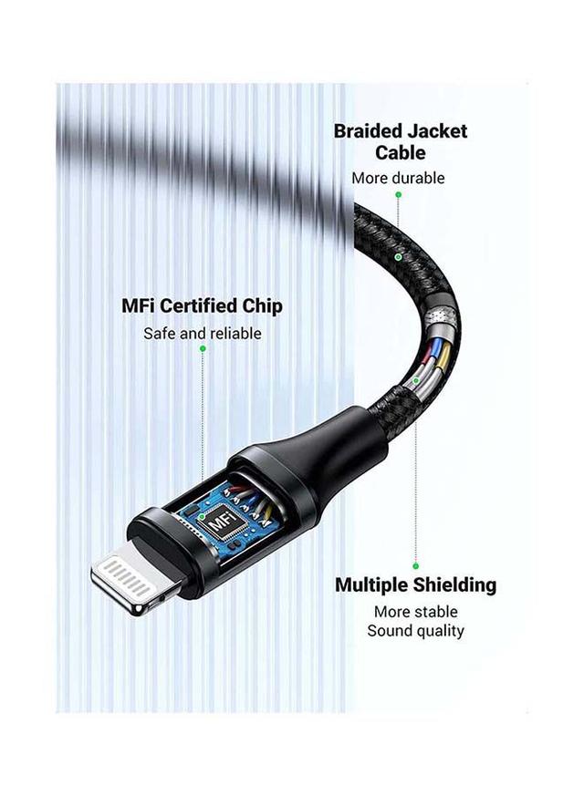 UGREEN Headphones Adapter [MFI Certified] Lightning to 3.5mm Headphone Jack Converter for iPhone 13 13 Mini 13 Pro 13 Pro Max 12 12 Pro 12 Pro Max New iPad 9 black - SW1hZ2U6NTQ1Njgz