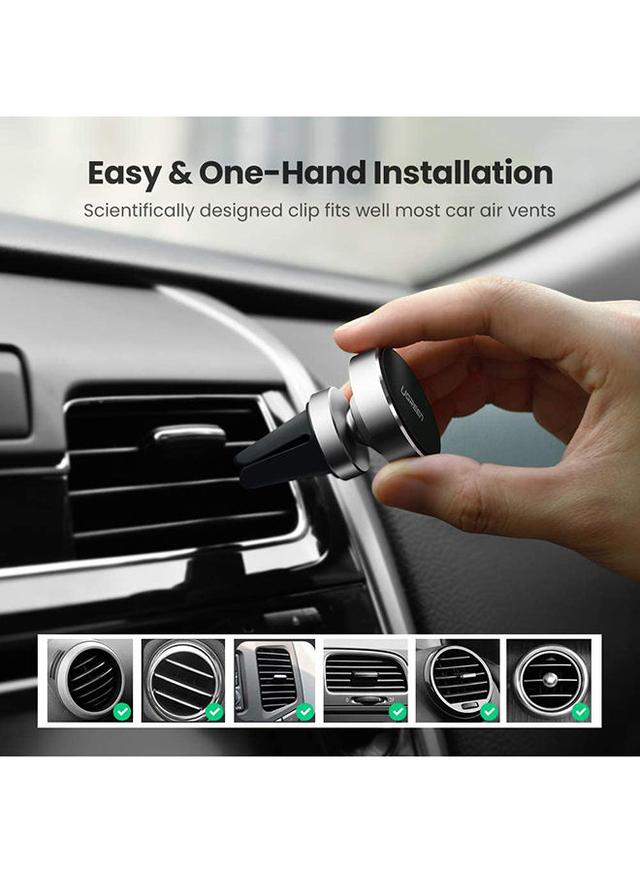 UGREEN Car Phone Holder Magnetic Universal Air Vent Stand Compatible with iPhone 13 /13 Mini/13Pro/ 13 Pro Max 12/ pro max/ 11/ 11 pro/ 11 pro max and Samsung S21 ultra and More black - SW1hZ2U6NTQ2NjY2