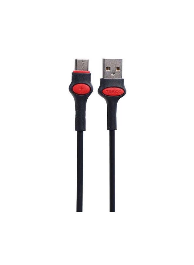 وصلة الشحن ونقل البيانات سريع Micro USB أسود 1 متر | Yesido Micro USB Cable - SW1hZ2U6NTQ1MTE2