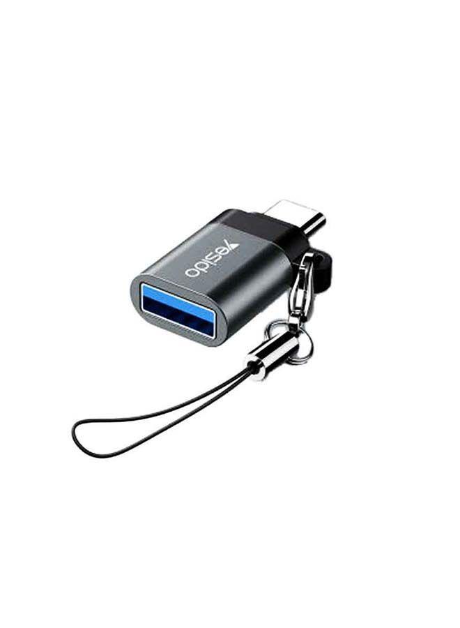محولة من USB-A الى Type-C أسود USB 3.0 Fast OTG Adapter - YESIDO