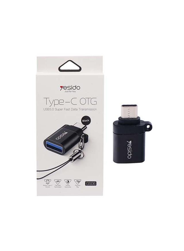 Yesido Type-C USB 3.0 Fast OTG Adapter black - SW1hZ2U6NTQ1MTQ0