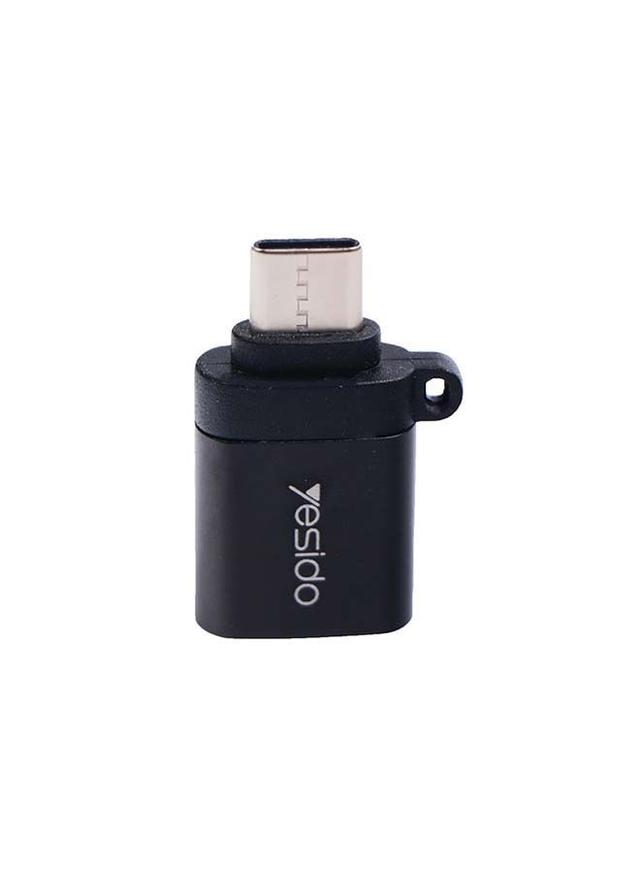 محولة من USB-A الى Type-C أسود USB 3.0 Fast OTG Adapter - YESIDO - SW1hZ2U6NTQ1MTQ2