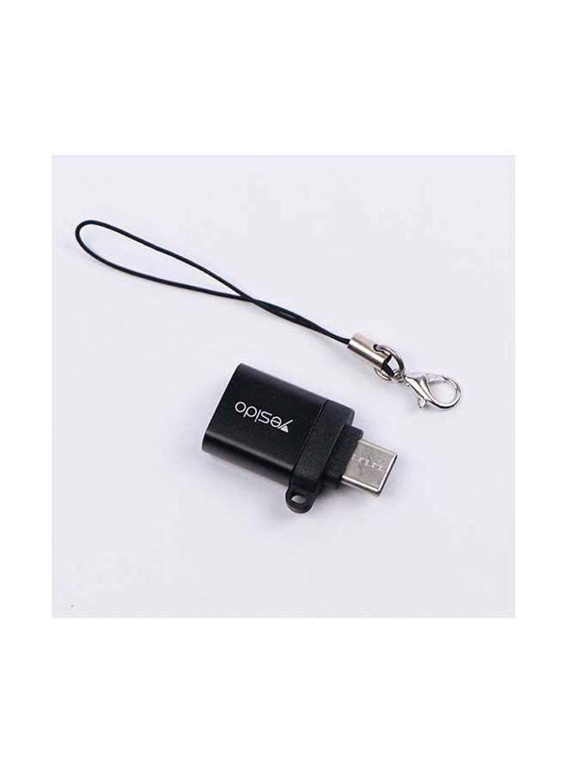 محولة من USB-A الى Type-C أسود USB 3.0 Fast OTG Adapter - YESIDO - SW1hZ2U6NTQ1MTQ4
