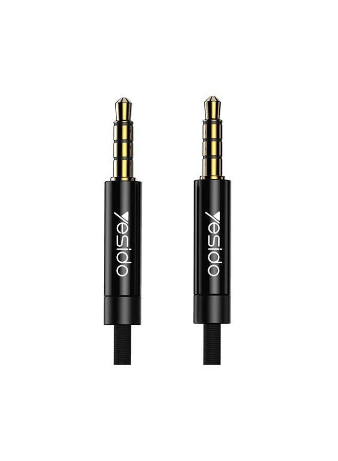 كيبل AUX أسود  Male To Male Audio Cable - Yesido