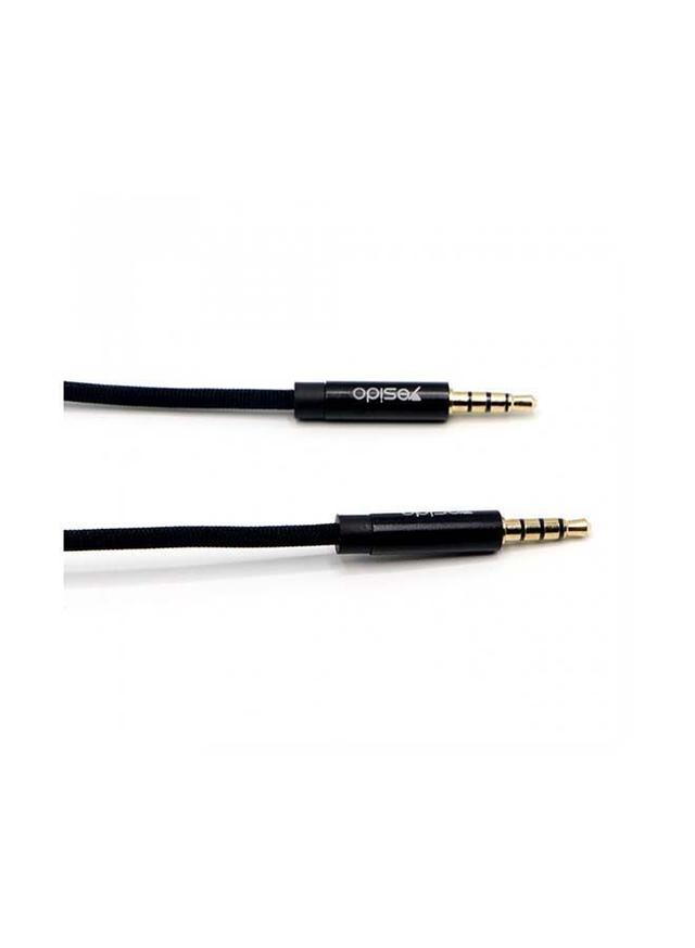 كيبل AUX أسود  Male To Male Audio Cable - Yesido - SW1hZ2U6NTQ1MTc5