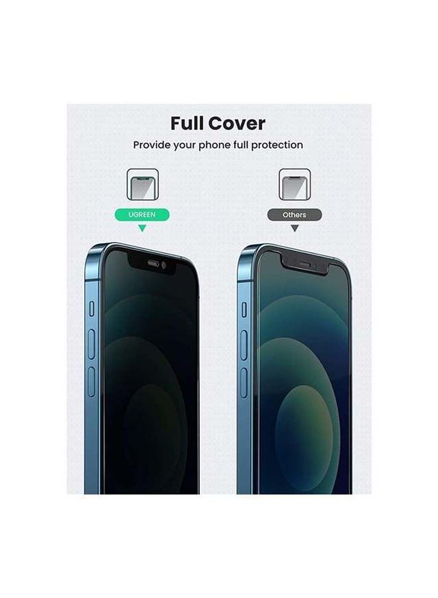 واقي شاشة مكون من قطعتين من الزجاج المقوى لهاتف Apple iPhone 12 Pro Max أسود 2-Piece Privacy Screen Protector Tempered Glass For Apple iPhone 12 Pro Max - SW1hZ2U6NTQwODEz