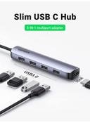 موزع منافذ ( 5 منافذ في 1 ) - فضي UGREEN -  USB C Hub HDMI Multiports Adapter - SW1hZ2U6NTQ3MTYx