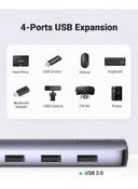 UGREEN 5-in-1 USB C Hub HDMI Multiports Adapter Dock with 4 USB 3.0 Ports Data Transfer 4K HDMI for M1 Macbook Pro Air 2021 iPad Pro 2021 iPad Air 4 XPS Galaxy S21+ Silver - SW1hZ2U6NTQ3MTYz