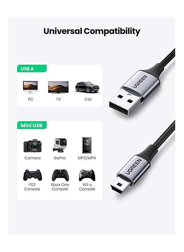 وصلة تحويل ( من USB-C الى USB3.0 ) - اسود UGREEN - USB C to USB 3.0 Adapter Braided Type C Male to USB Female OTG Data Cord - SW1hZ2U6NTQ2NzA5