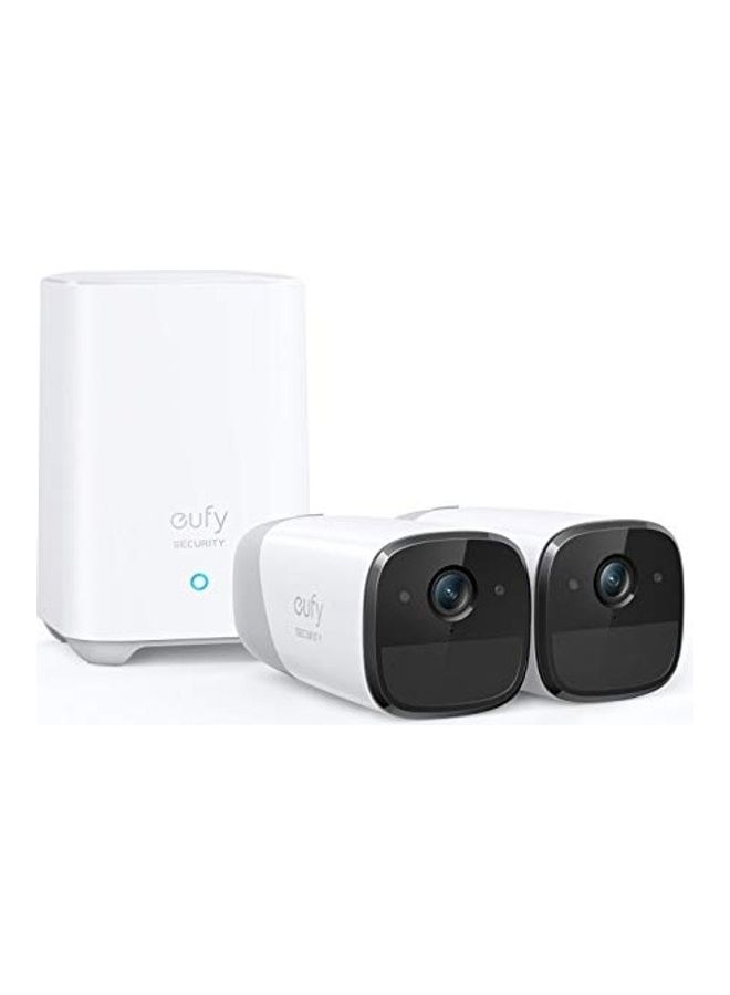 نظام كاميرات مراقبة منزلي - 32 ميجابكسل Wireless Home Security Camera System with 365-Day Battery Life - T88411D1 - eufy
