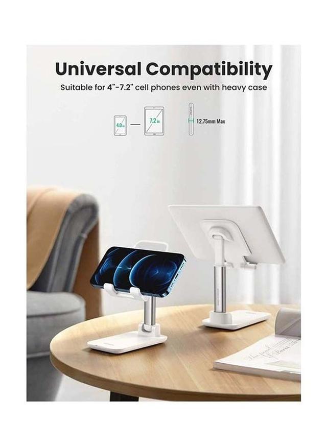 UGREEN Adjustable And Foldable Phone Stand Holder For iPhone White - SW1hZ2U6NTQ2NjA4