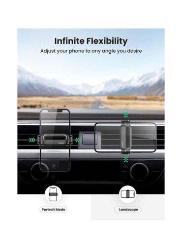 حامل جوال للسيارة  - اسود UGREEN - Mini Air Vent Car Mount For iPhone 13/13 Mini/13Pro/ 13 Pro Max/11/12 mini/Pro Max Galaxy S21 Ultra S20 S10 Devices - 2}