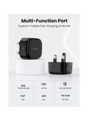UGREEN PD 25W Super Fast Charger Plug with USB C Cable 2M Quick Charging Wall Adapter for iPad mini Pro Air Galaxy S21 S21+ S21 Ultra S20 Note20 S9 S10 Oneplus 8 Pro Black - SW1hZ2U6NTQwMTkw