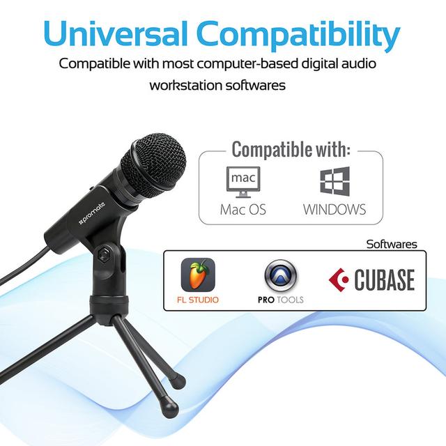 مايكروفون قيمنق  PROMATE Universal Digital Dynamic Vocal Microphone - SW1hZ2U6NTM2ODgz