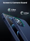 كفر موبايل ايفون ( 6.7" ) يدعم Magsafe - ازرق UGREEN -  Silicone Phone Case For iPhone 12 Pro Max - SW1hZ2U6NTQ2Mjk4