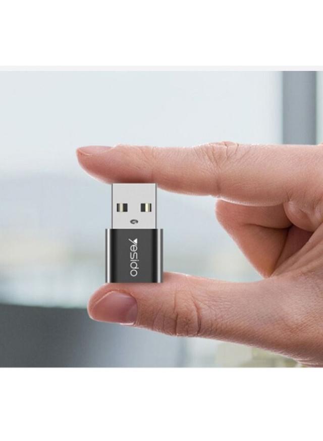 Yesido GS09 Type-C To USB Connector Adapter Super Fast Charging and Data Transfer | Jomla.ae