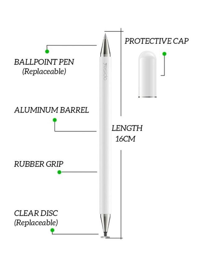 قلم لمس للرسم عالي الدقة أبيض | Capacitive Stylus Pen - SW1hZ2U6NTQ0OTQz