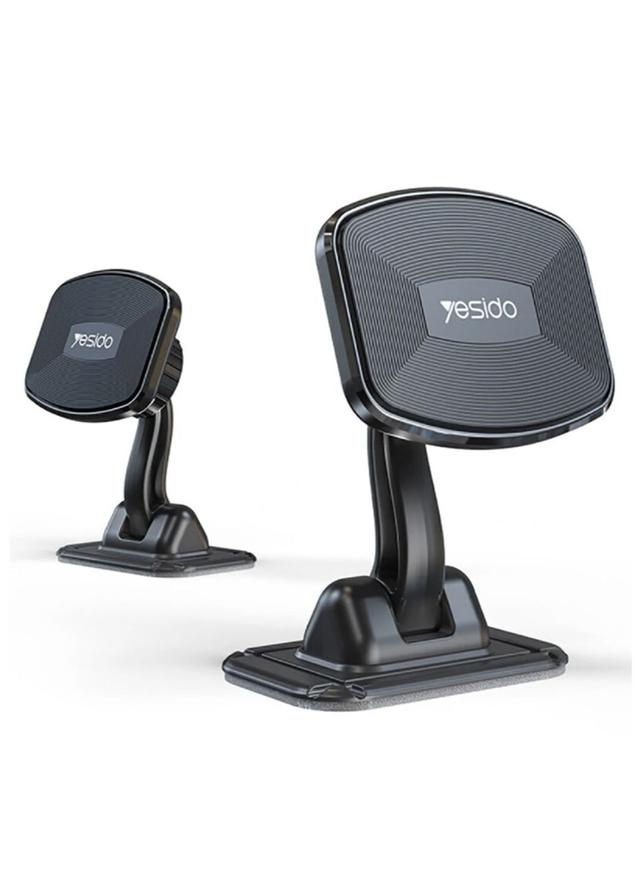 Yesido C129 Universal 180Â° Rotation Magnetic Car Dashboard Mobile Phone Holder Stand Bracket - Black - SW1hZ2U6NTQ0MzQ2