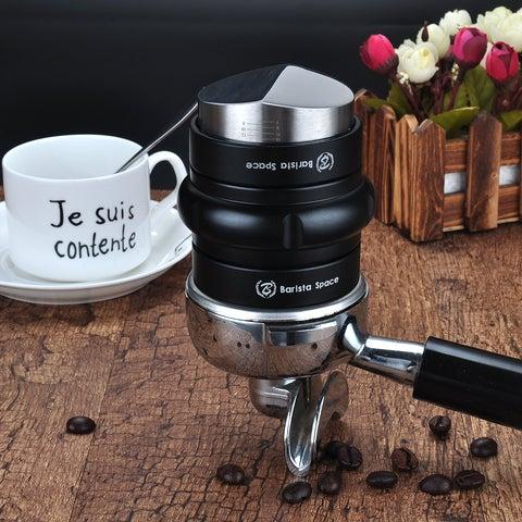 مكبس تامبر وموزع قهوة 2 في 1 58mm أسود | Barista Space Coffee Tamper Distribution Tool - SW1hZ2U6NTcyOTA1