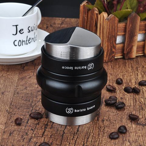 مكبس تامبر وموزع قهوة 2 في 1 58mm أسود | Barista Space Coffee Tamper Distribution Tool - SW1hZ2U6NTcyOTAx