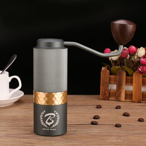 مطحنة قهوة يدوية فاخرة سعة 20 غرام أخضر | Barista Space Premium Coffee Hand Grinder 2.0