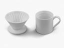 Timemore Ceramic Drip Cup 150ml - White - SW1hZ2U6NTcxNDk4